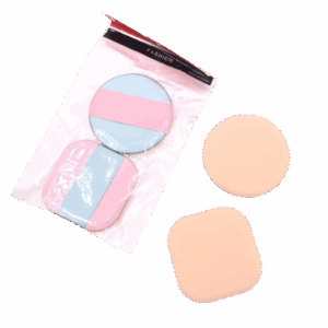 Pomo Para Polvo Meiyani Cuadrada Rosada Y Redonda Azul X2 SKU 22239-1