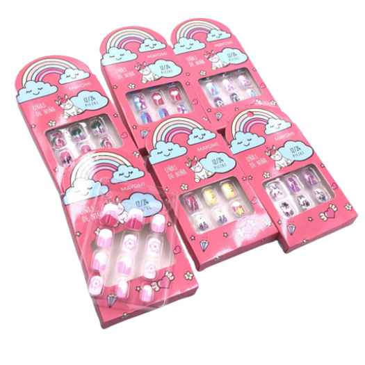 Uñas Postizas Para Niñas Decorada