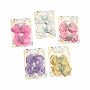 Pinzas Para Niña Con Moño X12 SKU CA2761