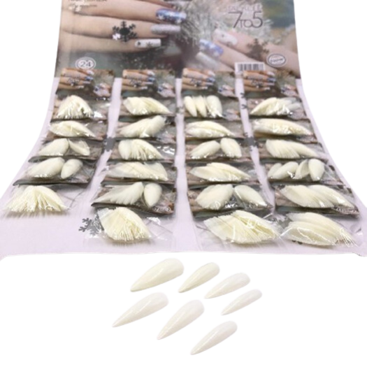 Uñas Postizas Stiletto natural