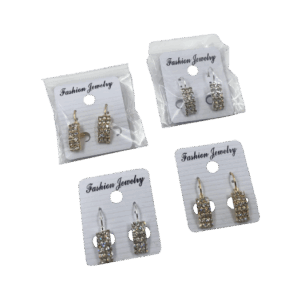 Aretes Rectangular Dorado Y Plateado X und SKU CA2799