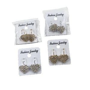 Aretes Corazon Dorado Y Plateado SKU CA2794