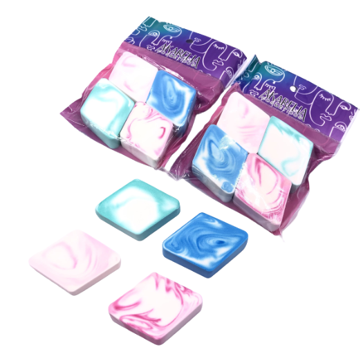 Pomo Akarella Para Base Rombo Colores Veteados X4 3400SKU CA0644