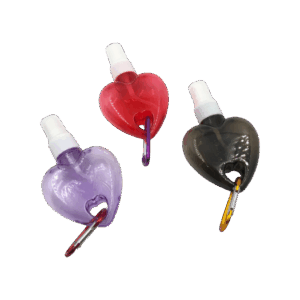 Atomizador Llavero Corazon 50ml Colores Traslucidos SKU CA2831