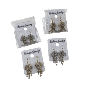 Aretes Redondos Largos Dorado Y Plateado X und SKU CA2800