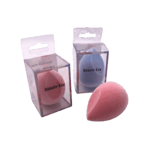 Pomo Gota Terciopelo Azul Y Rosado En Acetato Beauty Egg CA2236