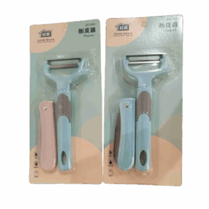 Set De Pelador Y Cuchillo 2 pcs Hoja De Acero Inoxidable X SKU  JH-2006