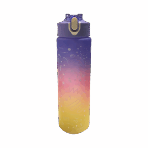 Termo Plastico 800ml Estampado Morado Degradado