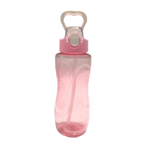 Termo Plastico 500ml Rosado Con Stickers