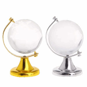 Planeta Tierra De Cristal Pequeño Tamaño 6cm de alto X 3cm de ancho X und SKU  BB-23D16-1