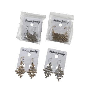 Aretes Rombo Dorado Y Plateado X und SKU CA2803-1