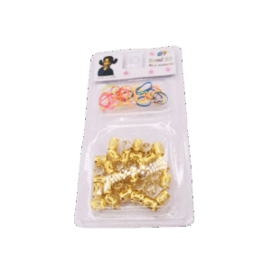 Chaquira Metalica + Caucho X und SKU 20013-2-